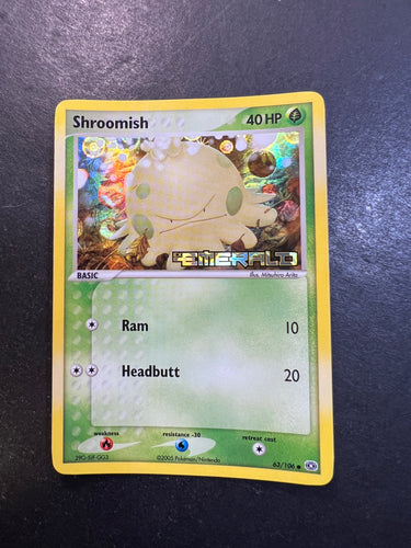 Shroomish - 63/106 “Stamped” Reverse Holo - EX Emerald