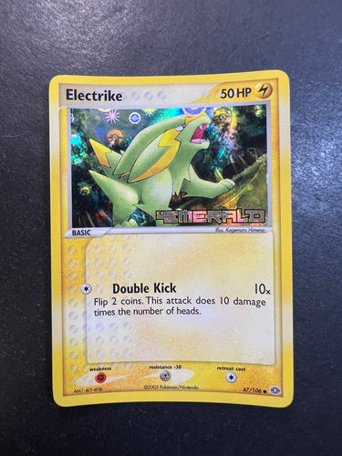 Electrike - 47/106 “Stamped” Reverse Holo - EX Emerald