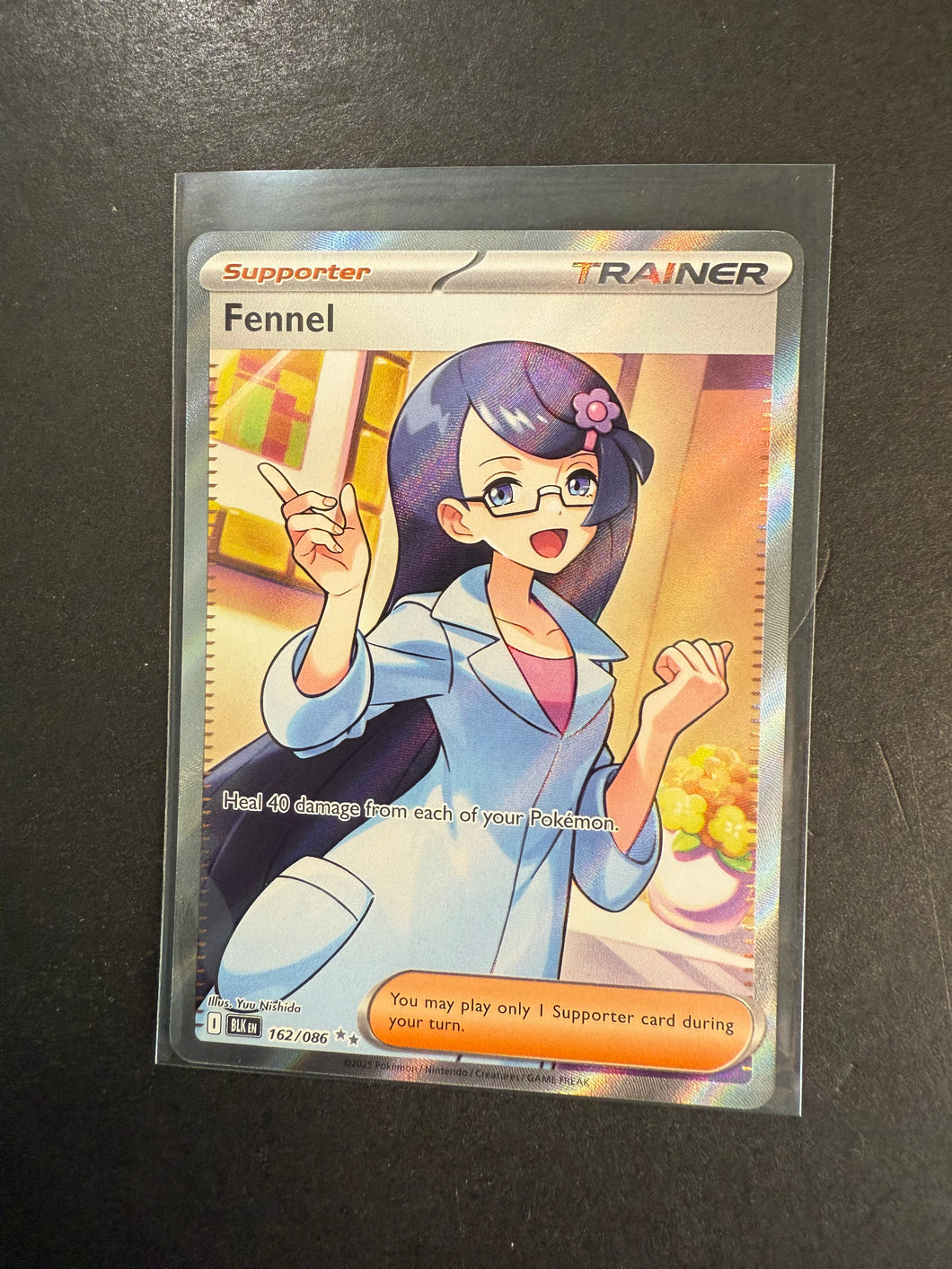 Fennel - 162/086 Full Art Ultra Rare Trainer - Pokemon Black Bolt