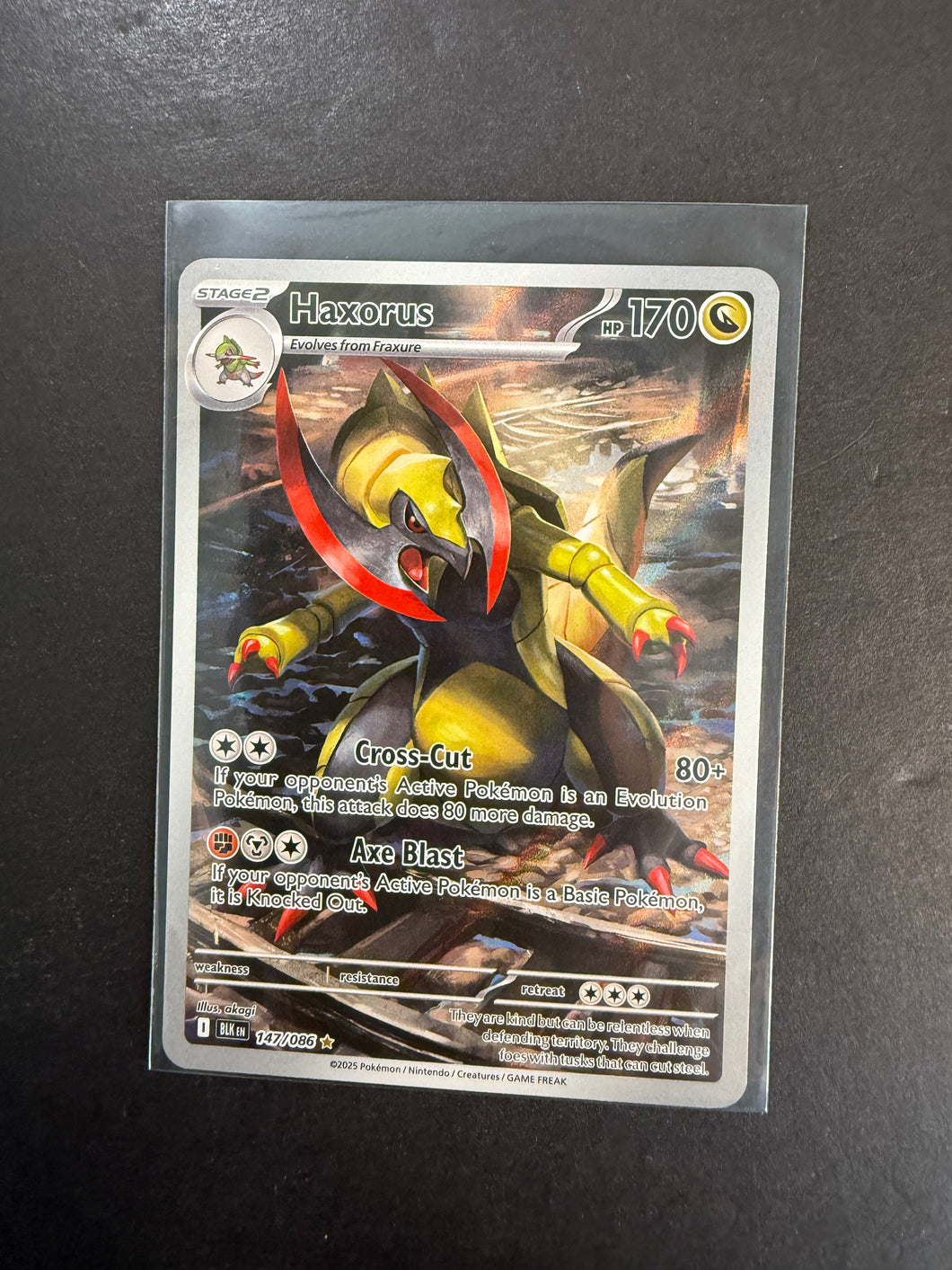 Haxorus - 147/086 Ultra Rare Art - Pokemon Black Bolt