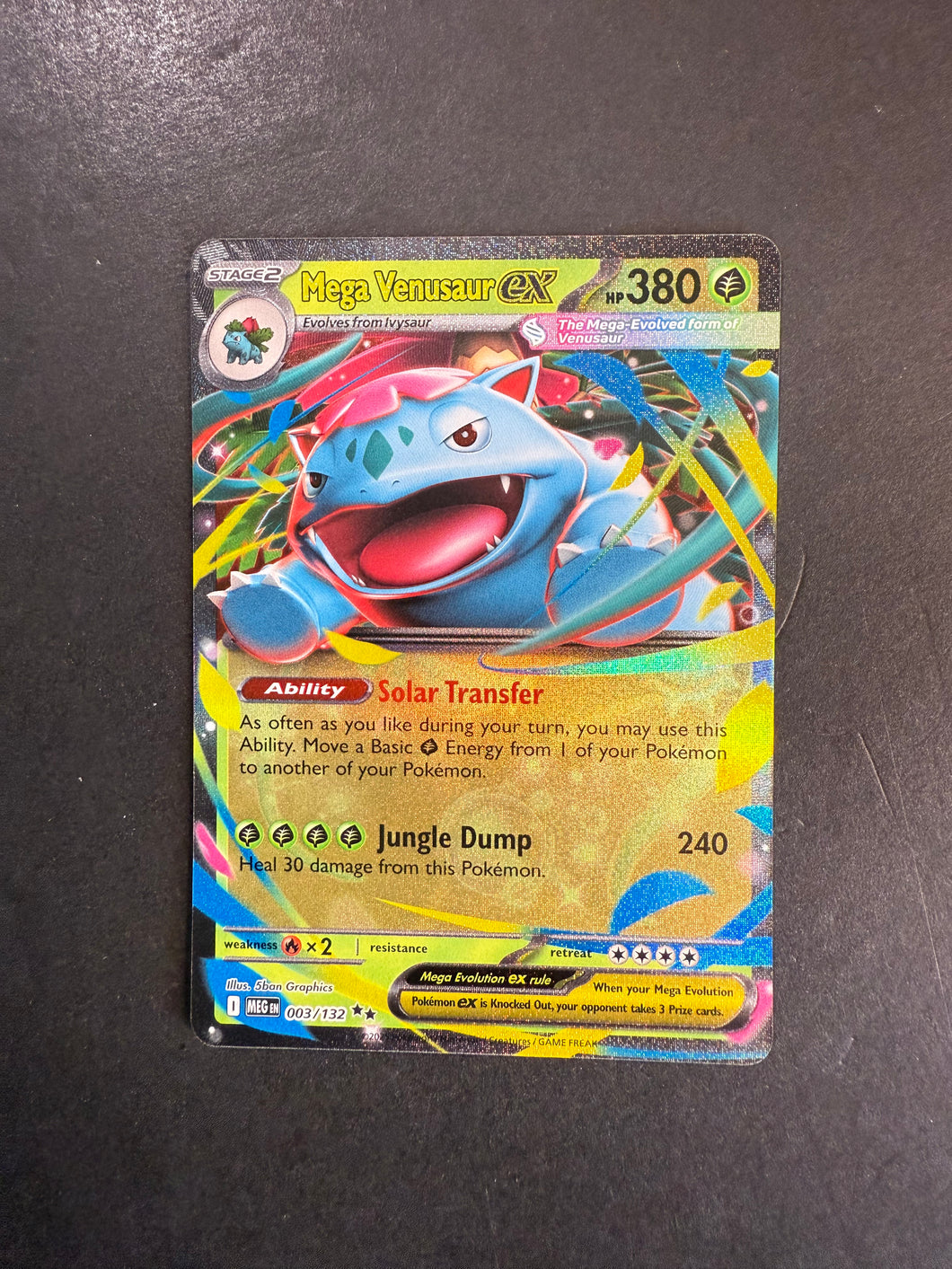 Mega Venusaur ex - 003/132 Ultra Rare - Mega Evolution