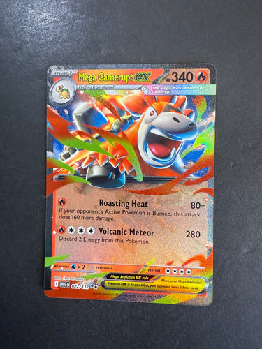 Mega Camerupt ex - 022/132 Ultra Rare - Mega Evolution