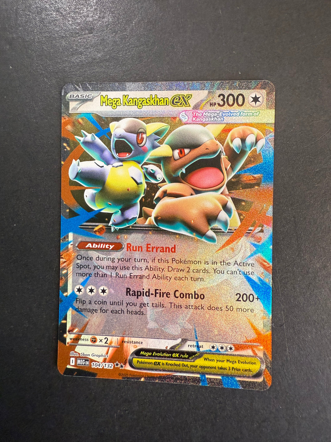 Mega Kangaskhan ex - 104/132 Ultra Rare - Mega Evolution JAB Games13 Mega Kangaskhan ex - 104/132 Ultra Rare - Mega Evolution JAB Games13