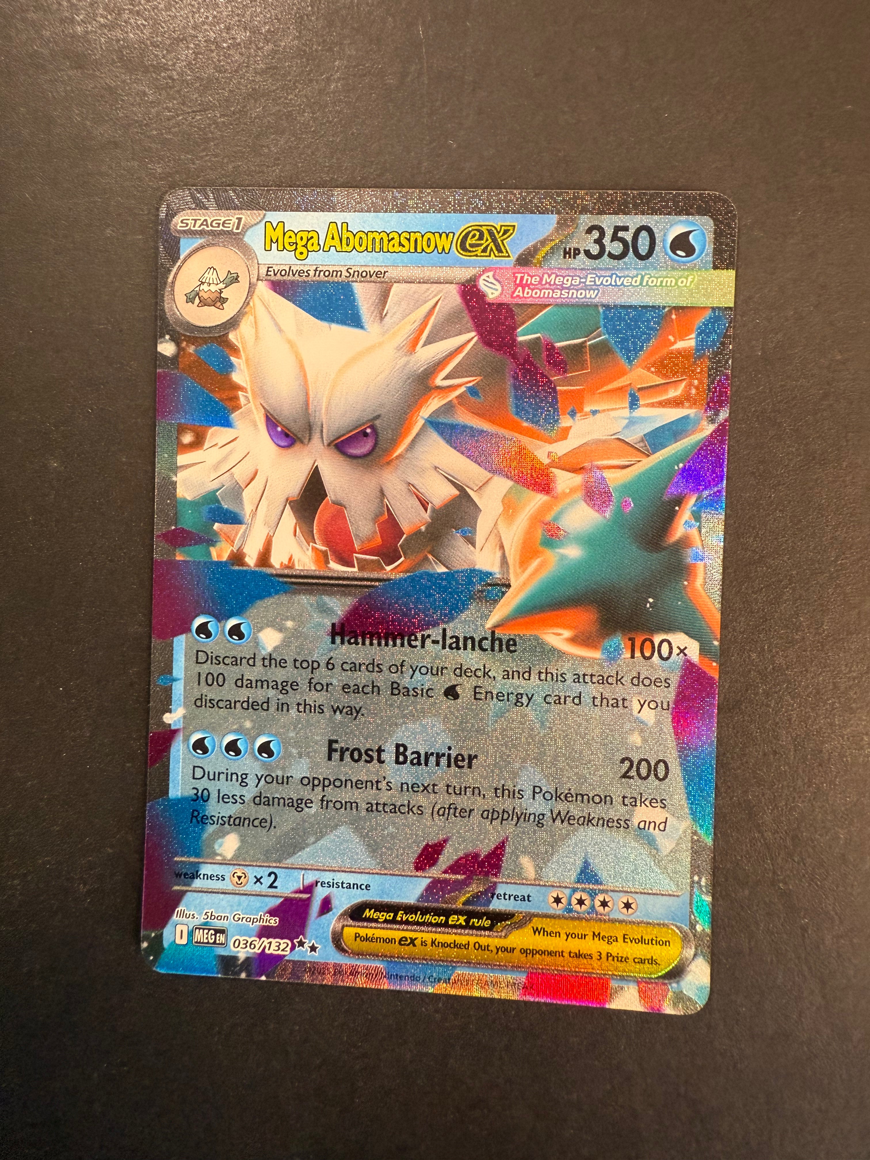 Mega Abomasnow ex - 036/132 Ultra Rare - Mega Evolution JAB Games13 Mega Abomasnow ex - 036/132 Ultra Rare - Mega Evolution JAB Games13
