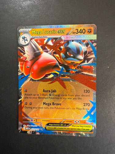 Mega Lucario ex - 077/132 Ultra Rare - Mega Evolution
