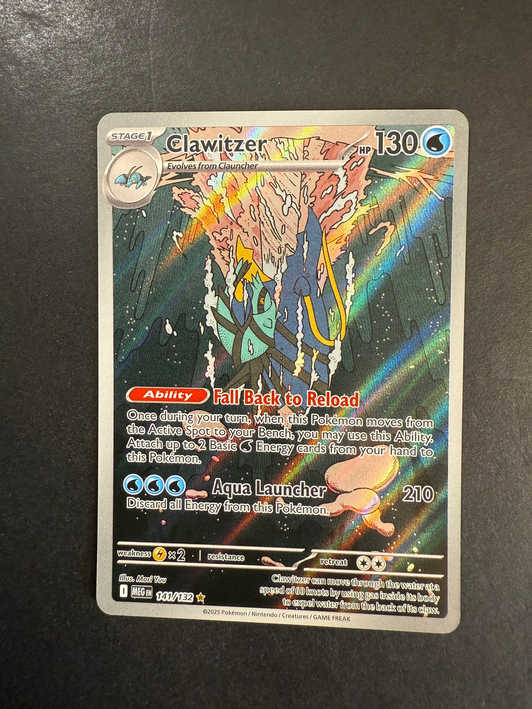 Clawitzer - 141/132 Ultra Rare Art - Mega Evolution