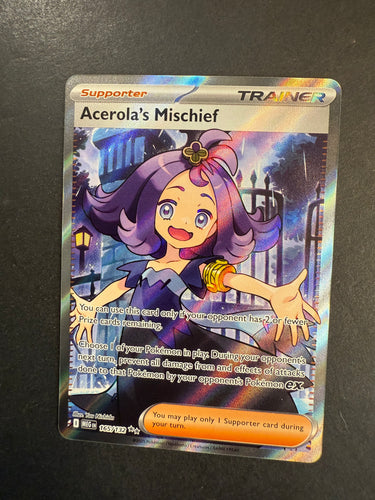 Acerola’s Mischief - 165/132 Full Art Ultra Rare Trainer - Mega Evolution