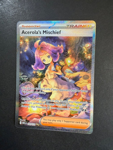 Acerola’s Mischief - 183/132 Full Art Ultra Rare Trainer - Mega Evolution