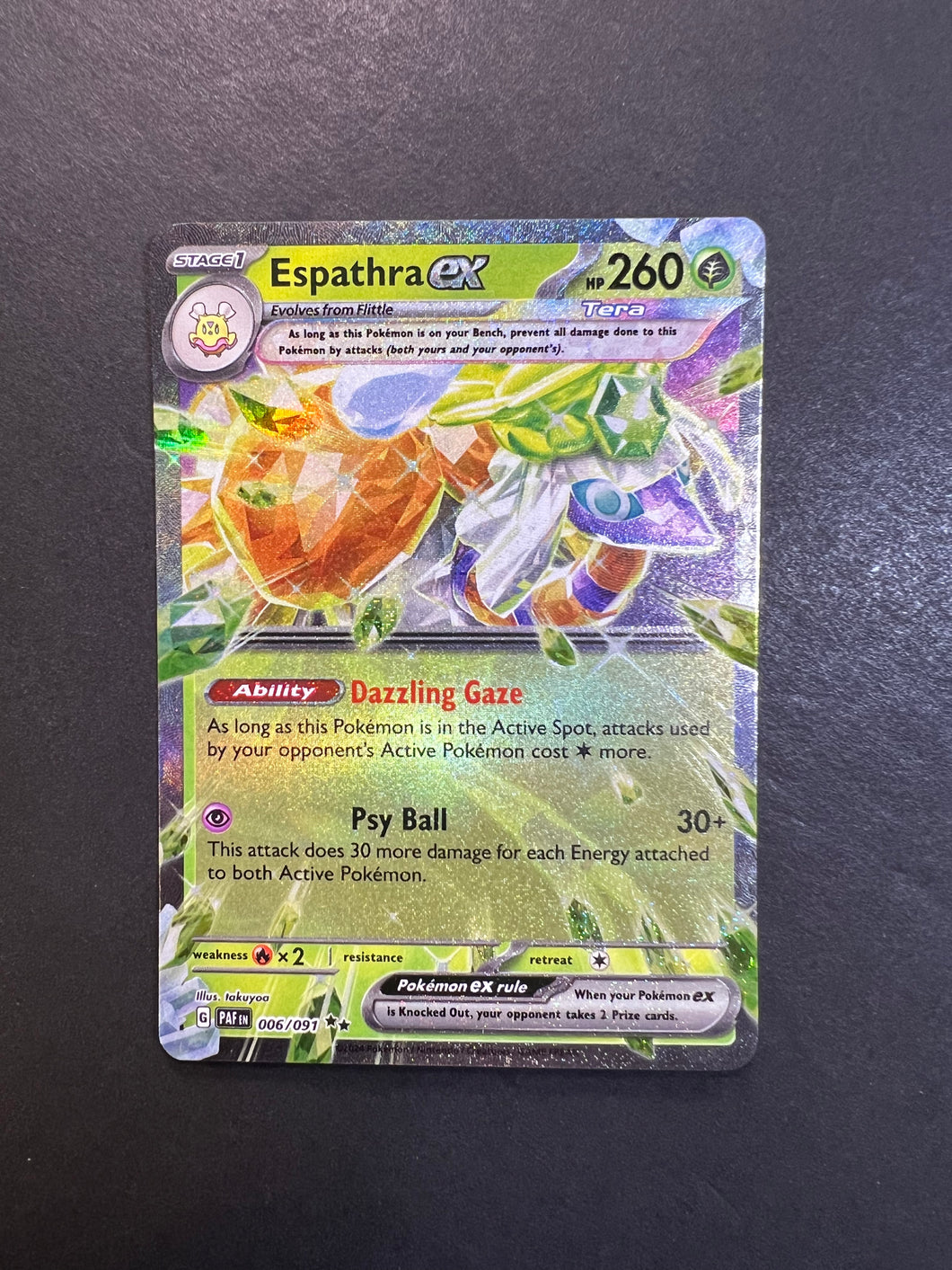 Espathra ex - 006/091 Ultra Rare - Paldean Fates JAB Games13 Espathra ex - 006/091 Ultra Rare - Paldean Fates JAB Games13