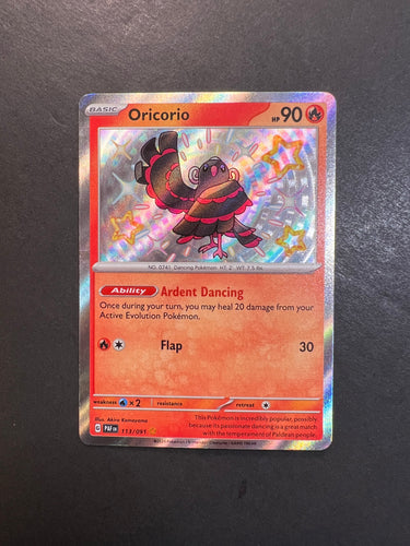 Oricorio - 113/091 Shiny Ultra Rare - Paldean Fates