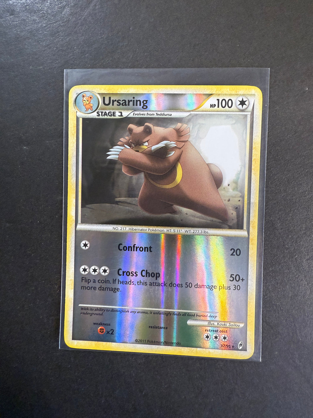 Ursaring - 37/95 Reverse Holo Rare - Call of Legends