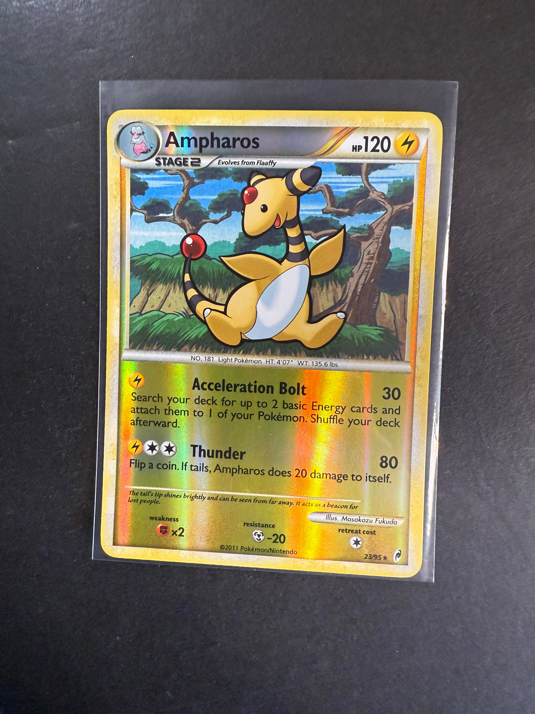 Ampharos - 23/95 Reverse Holo Rare - Call of Legends Set