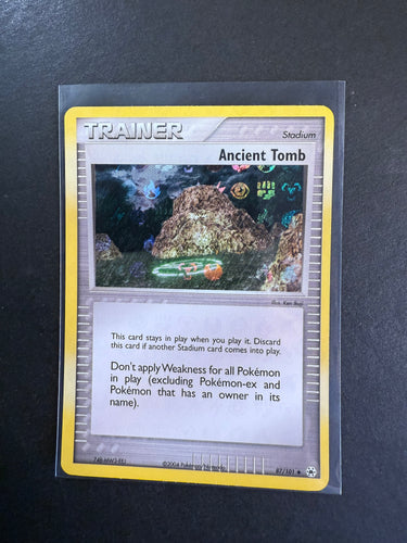 Ancient Tomb - 87/101 Reverse Holo Trainer - EX Hidden Legends