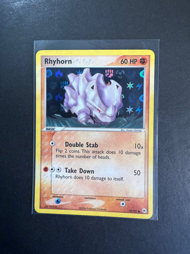 Rhyhorn - 70/101 Reverse Holo - EX Hidden Legends