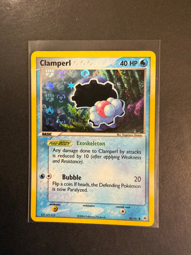 Clamperl - 58/101 Reverse Holo - EX Hidden Legends