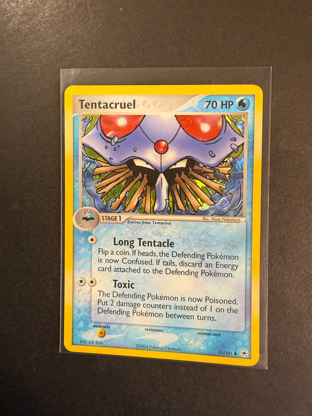 holographic tentacruel card Tentacruel - 51/101 Reverse Holo