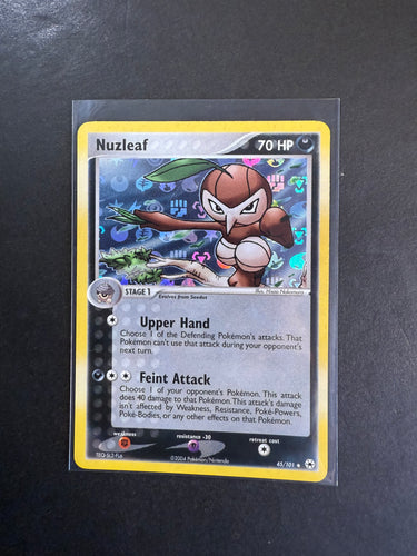 Nuzleaf - 45/101 Reverse Holo - EX Hidden Legends