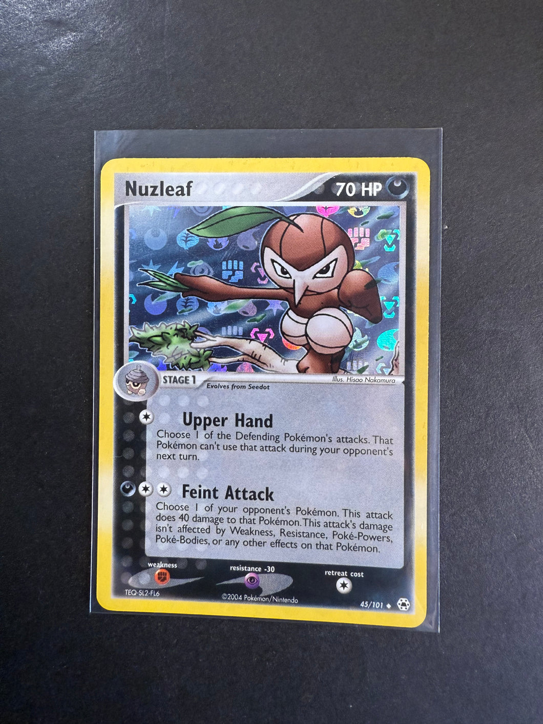 Nuzleaf - 45/101 Reverse Holo - EX Hidden Legends