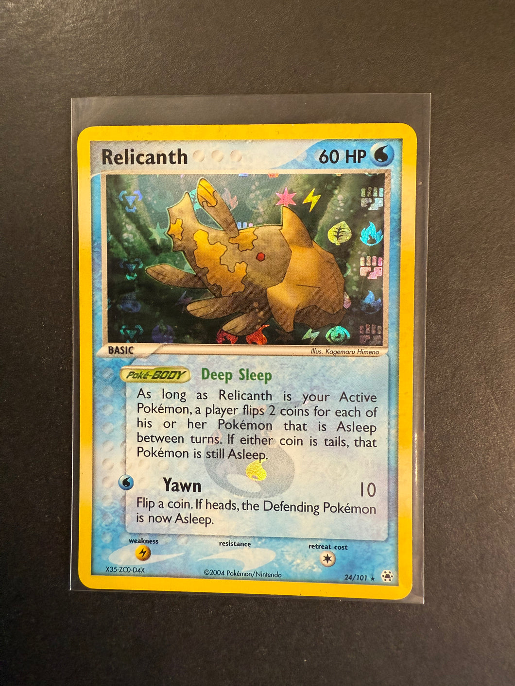 Relicanth - 24/101 Reverse Holo Rare - EX Hidden Legends