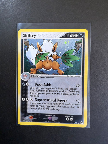 Shiftry - 14/101 Holo Rare - EX Hidden Legends