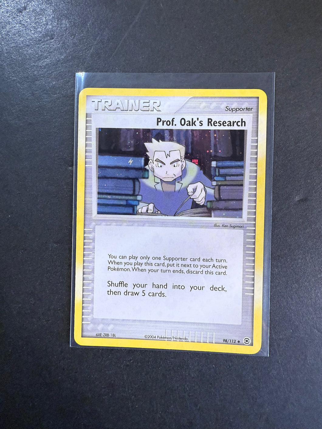 Prof. Oak’s Research - 98/112 Reverse Holo Trainer - EX Fire Red Leaf Green