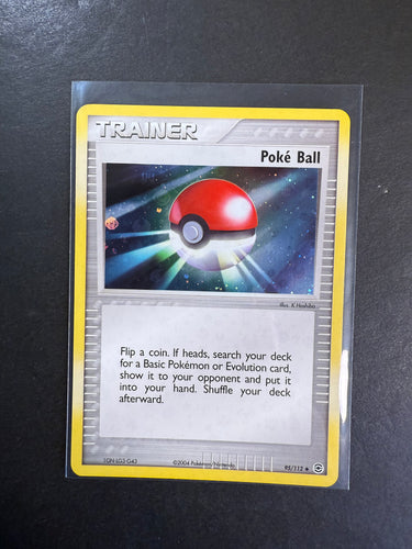 Poke Ball - 95/112 Reverse Holo Trainer - EX Fire Red Leaf Green