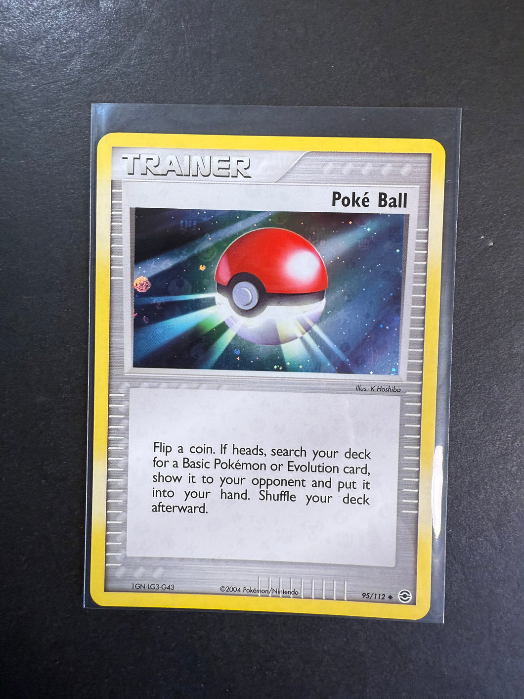 Poke Ball - 95/112 Reverse Holo Trainer - EX Fire Red Leaf Green