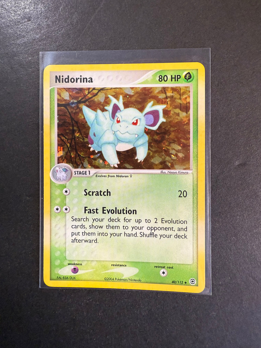 Nidorina - 40/112 Reverse Holo - EX Fire Red Leaf Green