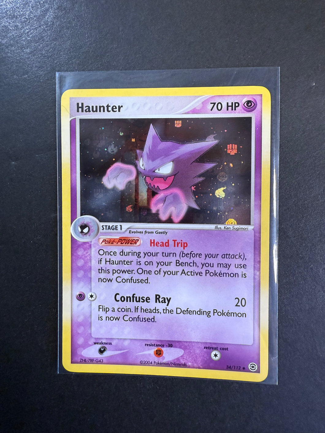 Haunter - 34/112 Reverse Holo - Pokemon EX Fire Red Leaf Green Haunter - 34/112 Reverse Holo - Pokemon EX Fire Red Leaf Green