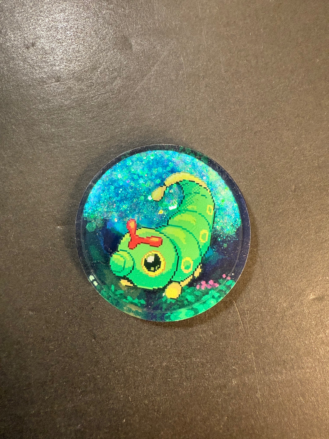 Pokemon Caterpie Snow Globe Magnet