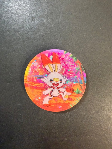 Pokemon Scorbunny Snow Globe Magnet