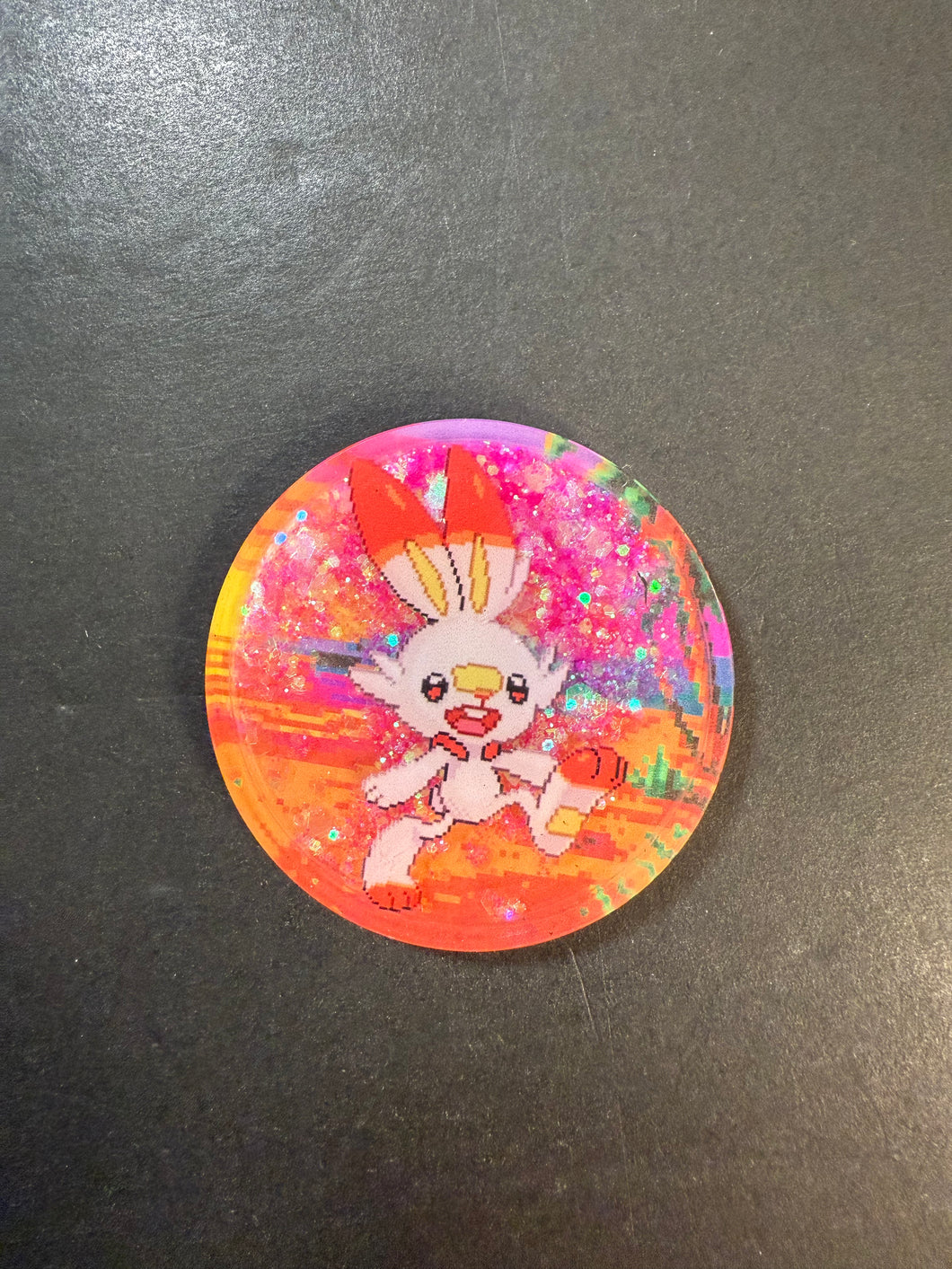 Pokemon Scorbunny Snow Globe Magnet