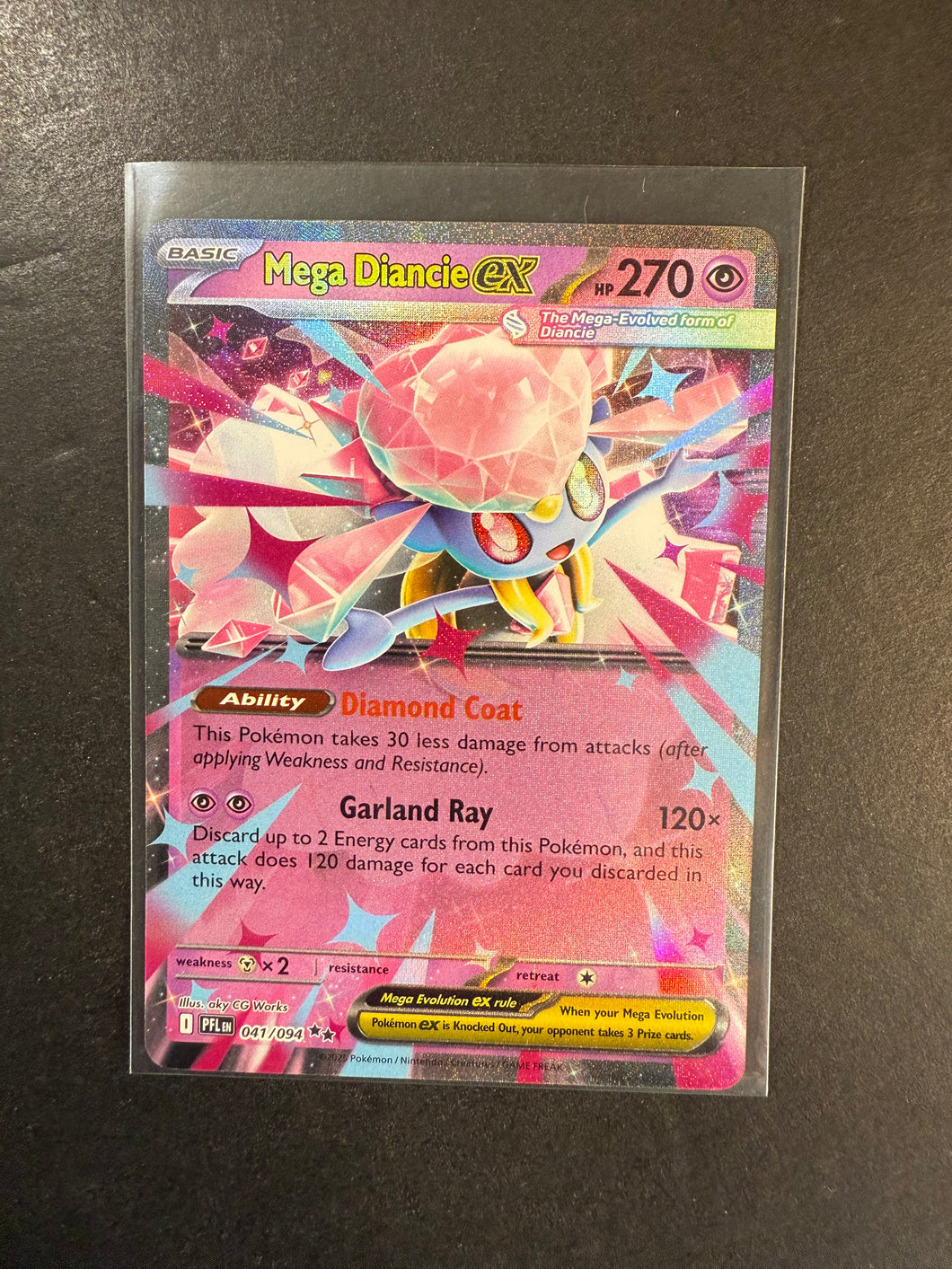 Mega Diancie ex - 041/094 Ultra Rare - Phantasmal Flames