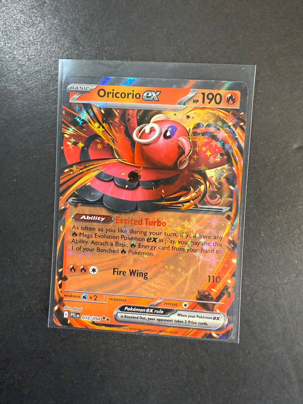 Oricorio ex - 018/094 Ultra Rare - Phantasmal Flames