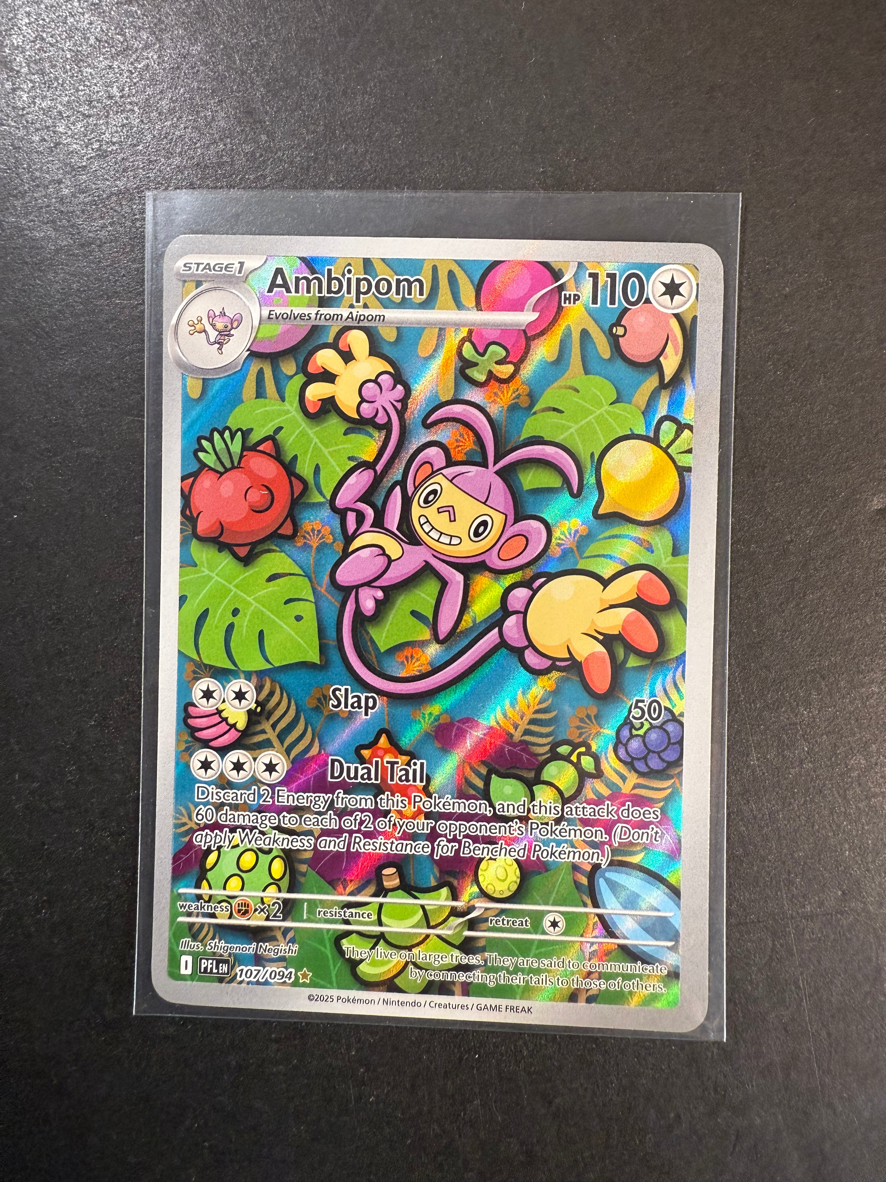 ambipom pokemon card - 107/094 Ultra Rare displays [Colorless][Colorless][Colorless] Dual Tail Discard Worthy Cost · Tarkir: Name:Urza's Iron Alliance