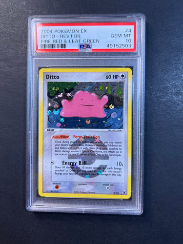 PSA 10 GEM MINT Ditto - 4/112 Reverse Holo Rare - EX Fire Red Leaf Green