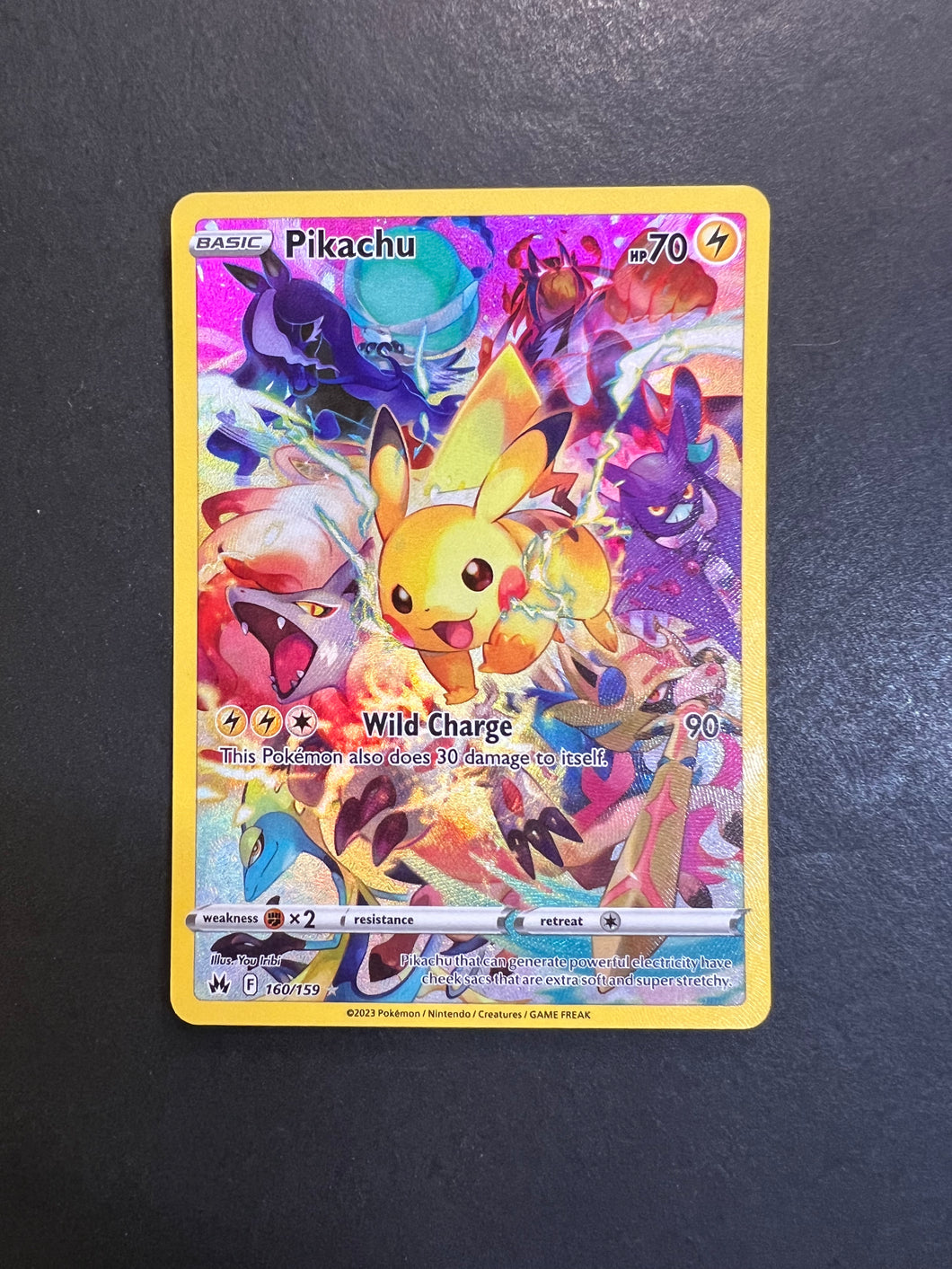 Pikachu - 160/159 Full Art Secret Rare - Crown Zenith JAB Games13 Pikachu - 160/159 Full Art Secret Rare - Crown Zenith JAB Games13