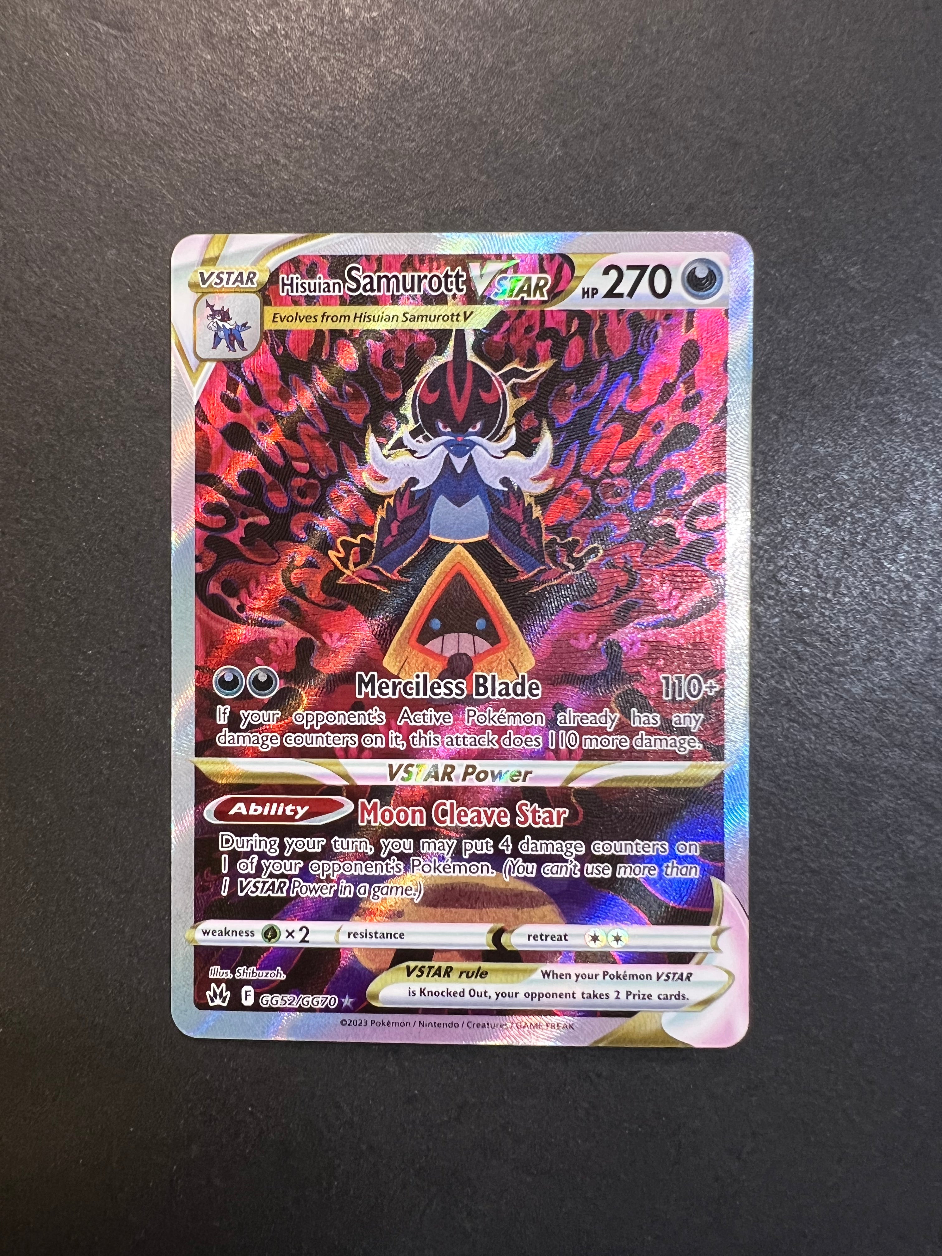 Hisuian Samurott VStar - GG52/GG70 Full Art Ultra Rare