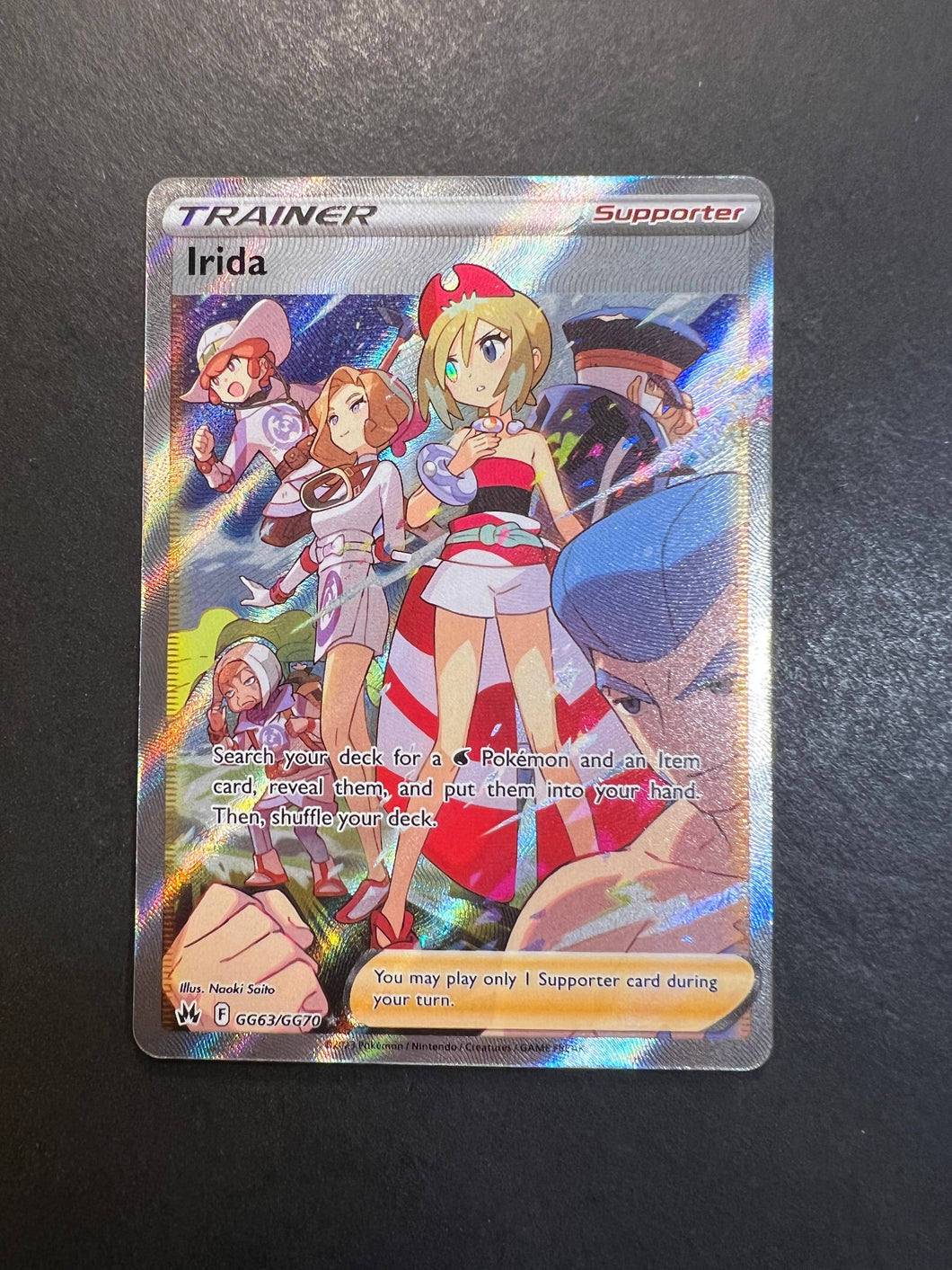 irida pokemon card full art Irida - GG63/GG70 Full Art Ultra Rare Trainer