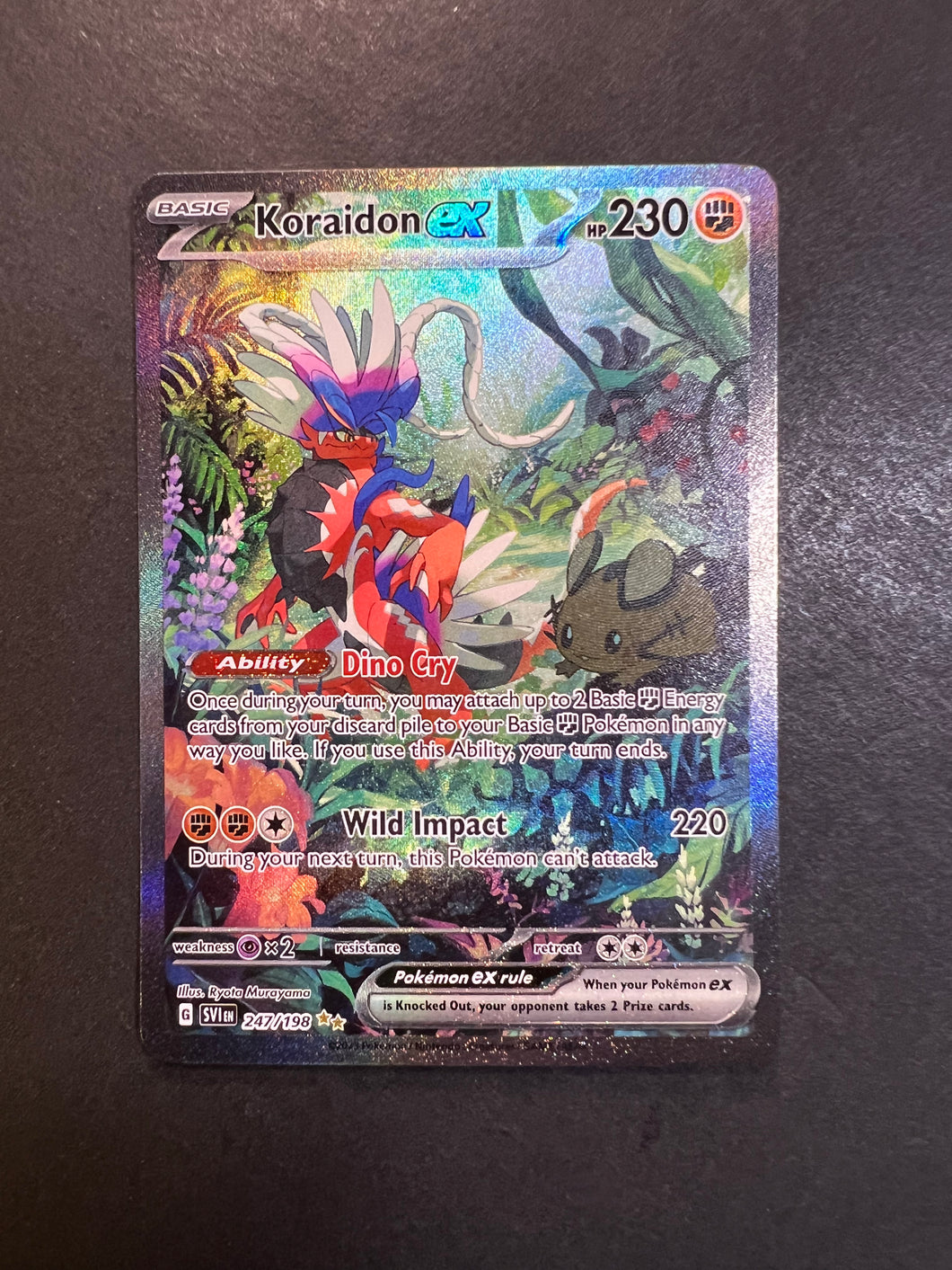 Koraidon ex - 247/198 Full Art Ultra Rare - Scarlet & Violet Base Set JAB Games13 Koraidon ex - 247/198 Full Art Ultra Rare - Scarlet & Violet Base Set JAB Games13