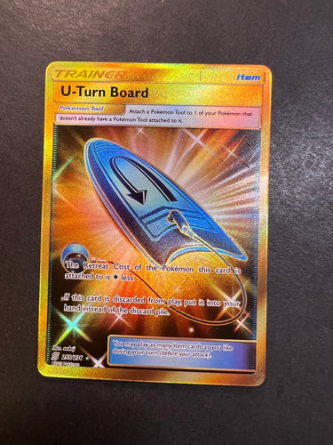 U-Turn Board - 255/236 Gold Full Art Secret Rare Trainer - Unified Minds