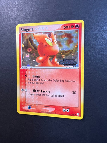 Slugma - 77/109 “Stamped” Reverse Holo - EX Team Rocket Returns