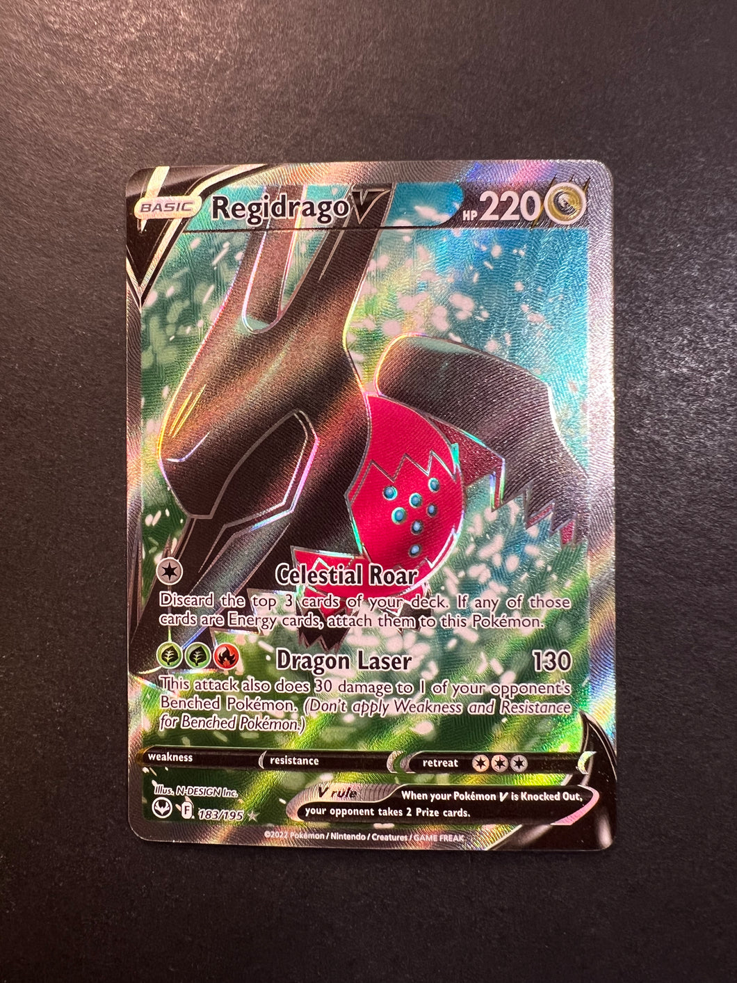 Regidrago V - 183/195 Full Art Ultra Rare - Silver Tempest JAB Games13 Regidrago V - 183/195 Full Art Ultra Rare - Silver Tempest JAB Games13
