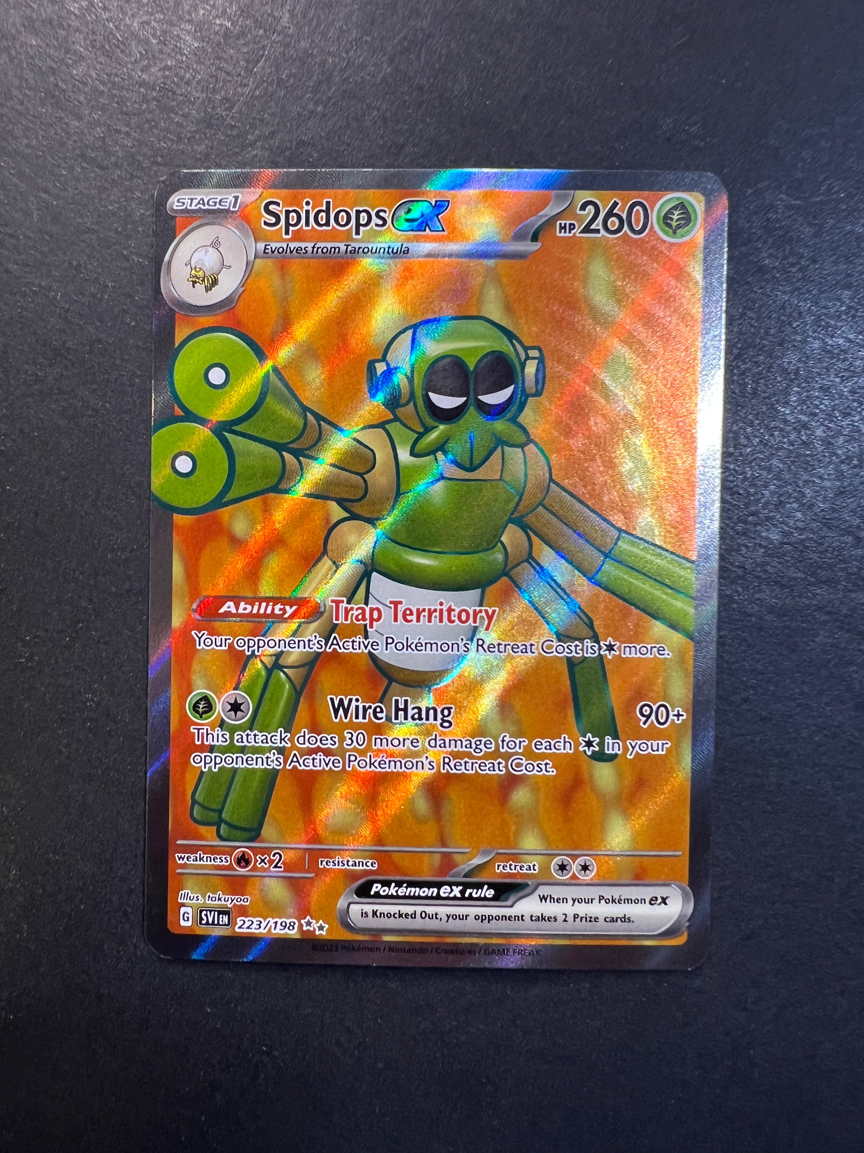 Spidops ex - 223/198 Full Art Ultra Rare - Scarlet & Violet JAB Games13 Spidops ex - 223/198 Full Art Ultra Rare - Scarlet & Violet JAB Games13