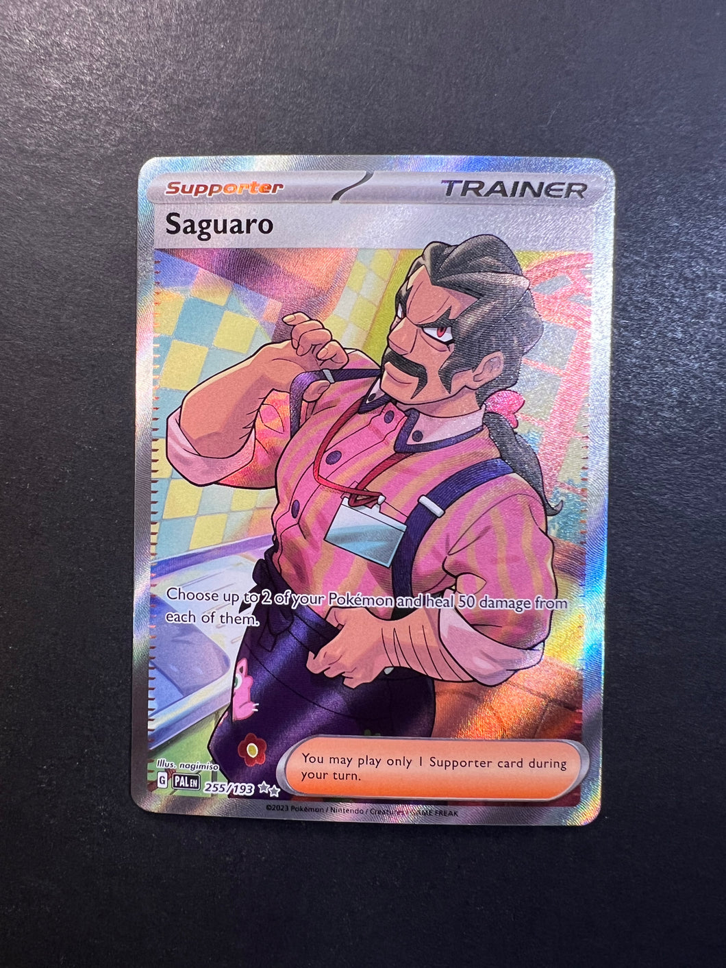 Saguaro - 255/193 Full Art Ultra Rare Trainer - Paldea Evolved Saguaro - 255/193 Full Art Ultra Rare Trainer - Paldea Evolved