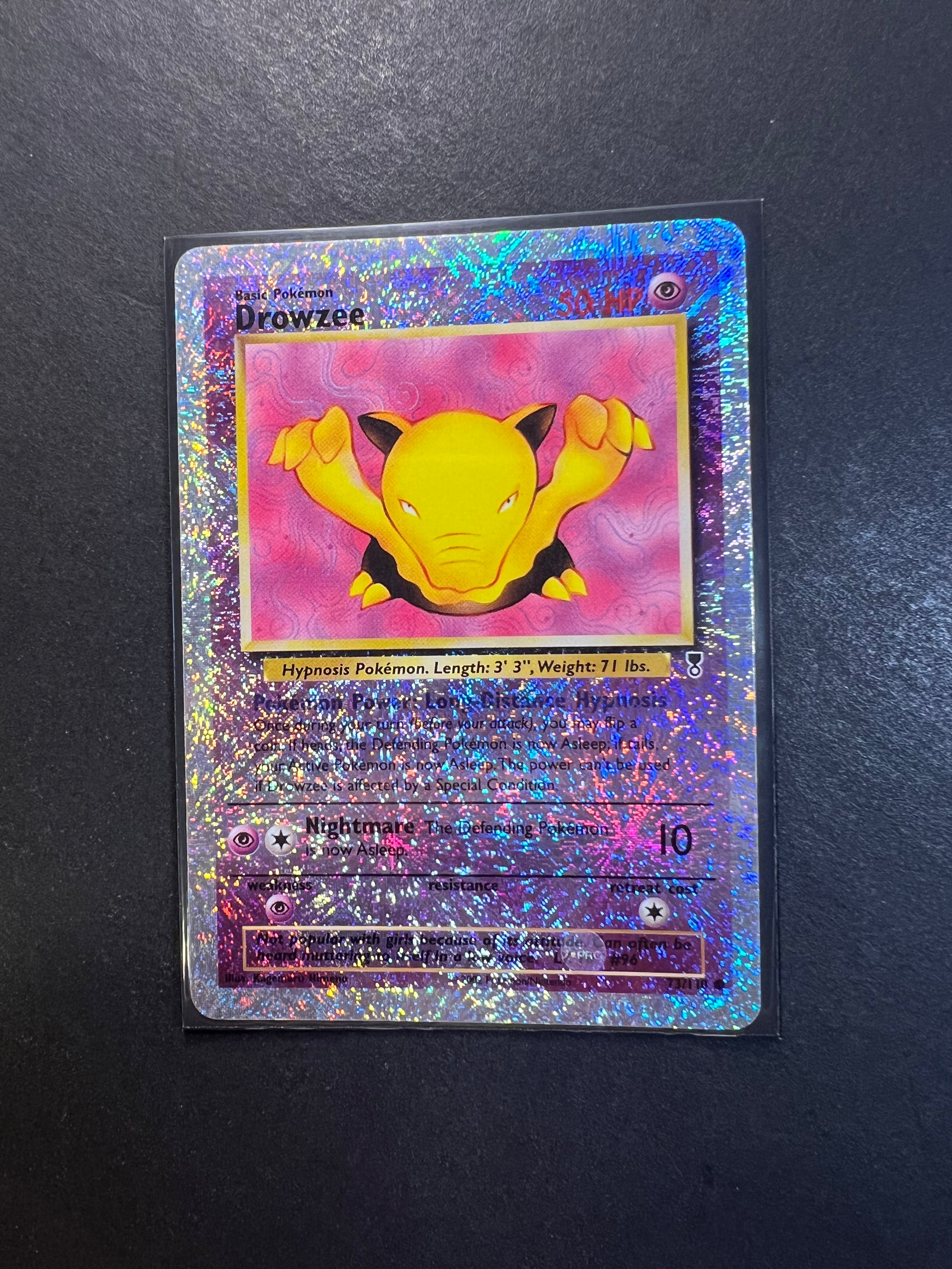 shiny drowzee pokemon card - 73/110 Reverse Holo One Piece Card Game [Fighting] pokemon card shop near me Style:Robin Hood