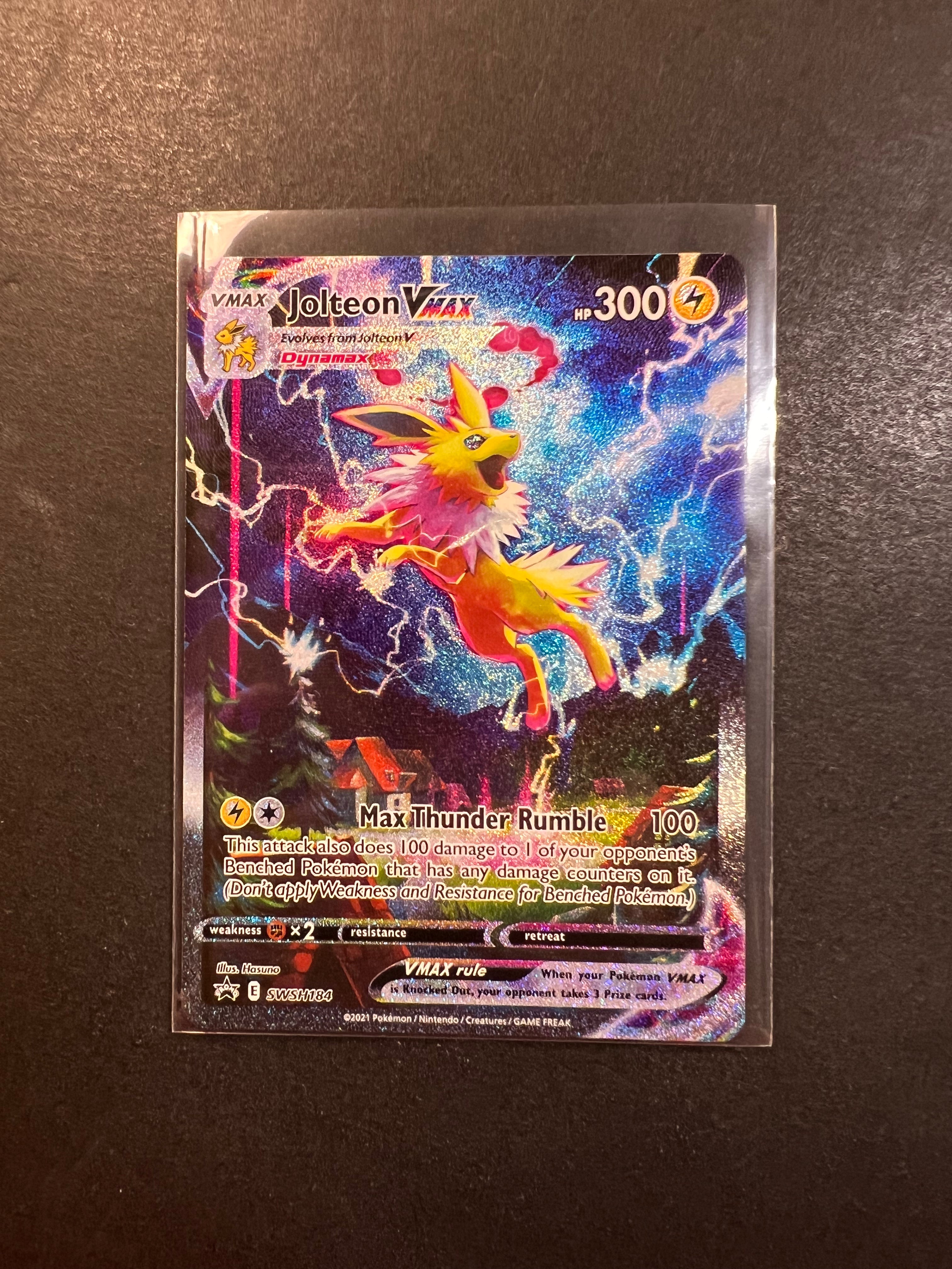 Jolteon VMax - SWSH184 Full Art Ultra Rare Promo JAB Games13 Jolteon VMax - SWSH184 Full Art Ultra Rare Promo JAB Games13
