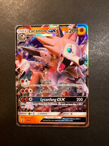ultra rare gx pokemon cards Lycanroc GX