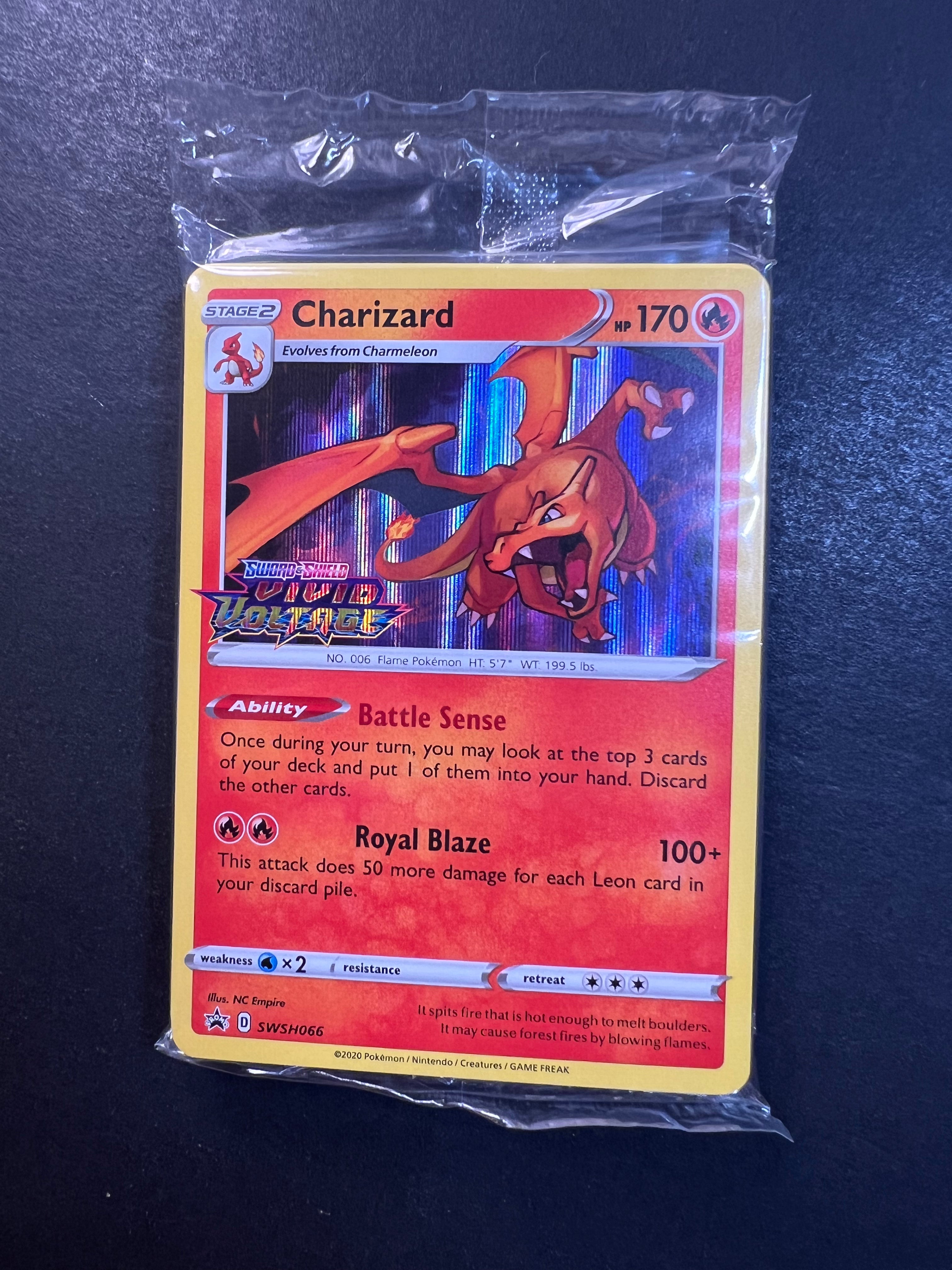 Charizard - SWSH066 Holo Rare Sealed Pokemon Prerelease Promo Pack - V JAB Games13 Charizard - SWSH066 Holo Rare Sealed Pokemon Prerelease Promo Pack - V JAB Games13