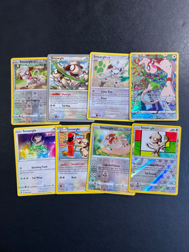 Pokemon Smeargle Card Lot - 8 Cards - Holo Rare Collection!